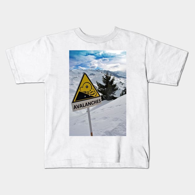 Lets Gets Portes Du Soleil French Alps France Kids T-Shirt by AndyEvansPhotos